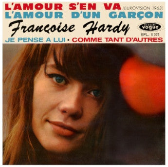 Françoise Hardy - L'amour S'en Va Vinyl Singles Vinyl Zeer Goed / Hoesje Goed "VINYLSINGLES.NL"