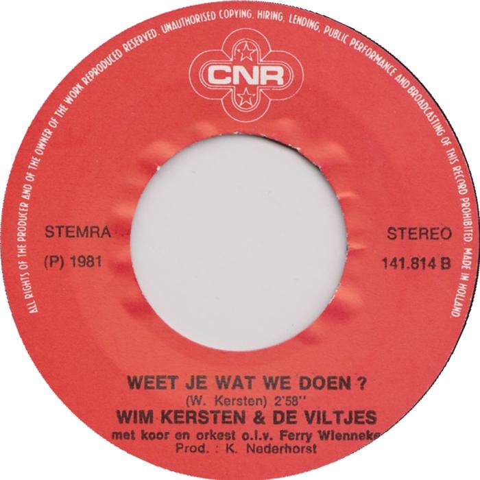Wim Kersten en De Viltjes - De Malaise-Polonaise 40244 Vinyl Singles Vinyl Goed / Hoes Goed