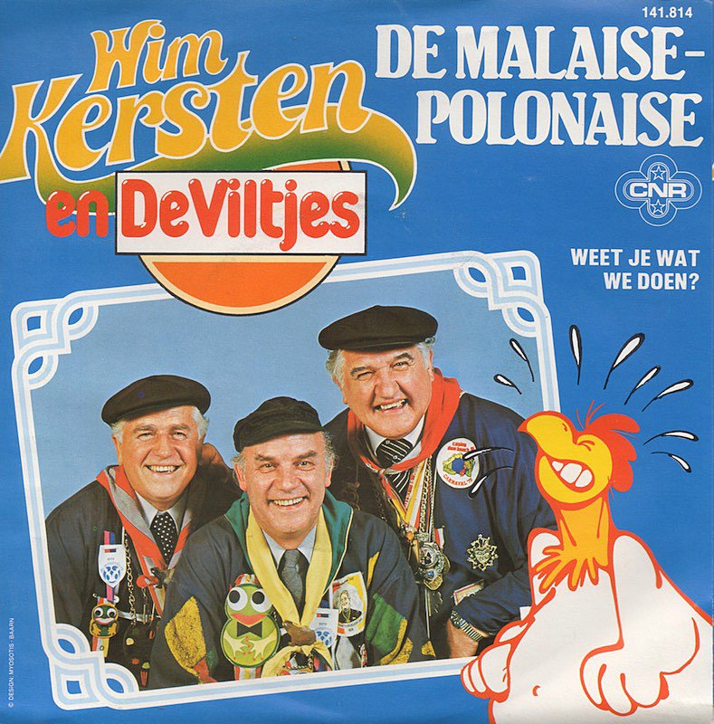 Wim Kersten en De Viltjes - De Malaise-Polonaise 40244 Vinyl Singles Vinyl Goed / Hoes Goed