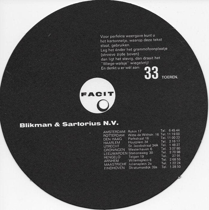 Wim Sonneveld – Wiege-Walzelje für den Geschäftsmann (Flexi-Disc) 34793