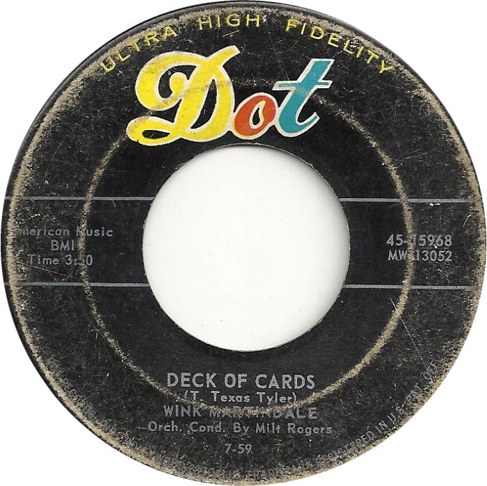 Wink Martindale - Deck Of Cards 42442 Vinyl Singles Vinyl Goed / Hoes Generic