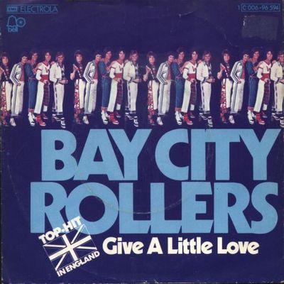 Bay City Rollers - Give A Little Love Vinyl Singles Media VG+ / Sleeve Sticker(tje) "VINYLSINGLES.NL"