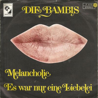 Bambis - Melancholie Vinyl Singles Vinyl Zeer Goed / Hoesje Goed "VINYLSINGLES.NL"