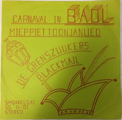Grenszuukers - Carnaval In Baol - Mieppiettoonjanlied Vinyl Singles Vinyl Zeer Goed / Hoesje Goed "VINYLSINGLES.NL"