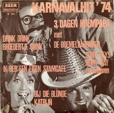 Boemelbaronnen - 3 Dagen Hoempapa Vinyl Singles Vinyl Zeer Goed / Hoesje Goed "VINYLSINGLES.NL"