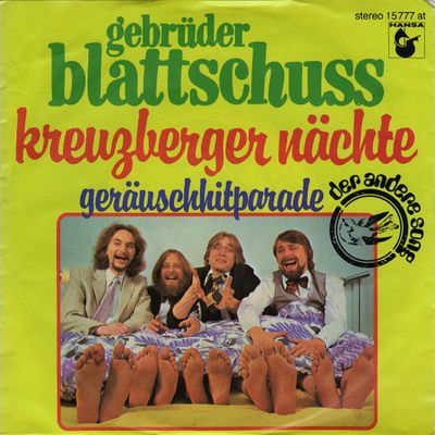 Gebrüder Blattschuss - Kreuzberger Nächte Vinyl Singles Vinyl Zeer Goed / Hoesje Goed "VINYLSINGLES.NL"