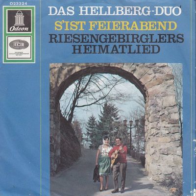 Das Hellberg-Duo - S'ist Feierabend Vinyl Singles Vinyl Zeer Goed / Hoesje Goed "VINYLSINGLES.NL"